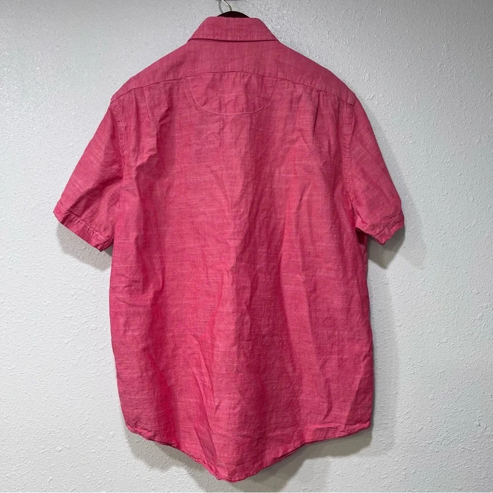 Polo RALPH LAUREN Men’s Large Red 100% Cotton Classic Fit Collared Dress SHIRT - Picture 5 of 13